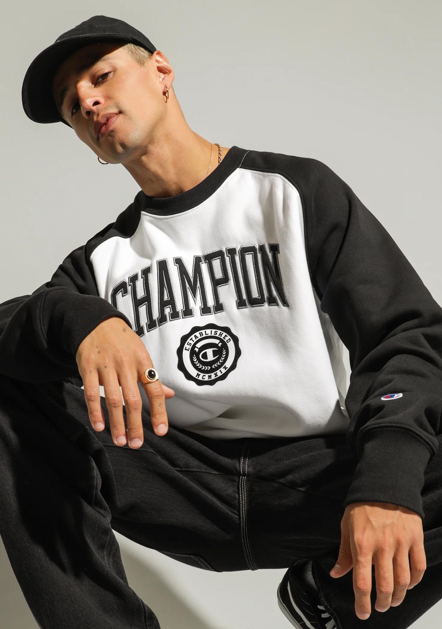 Champion Men's Reverse Weave RAG Crew Archive