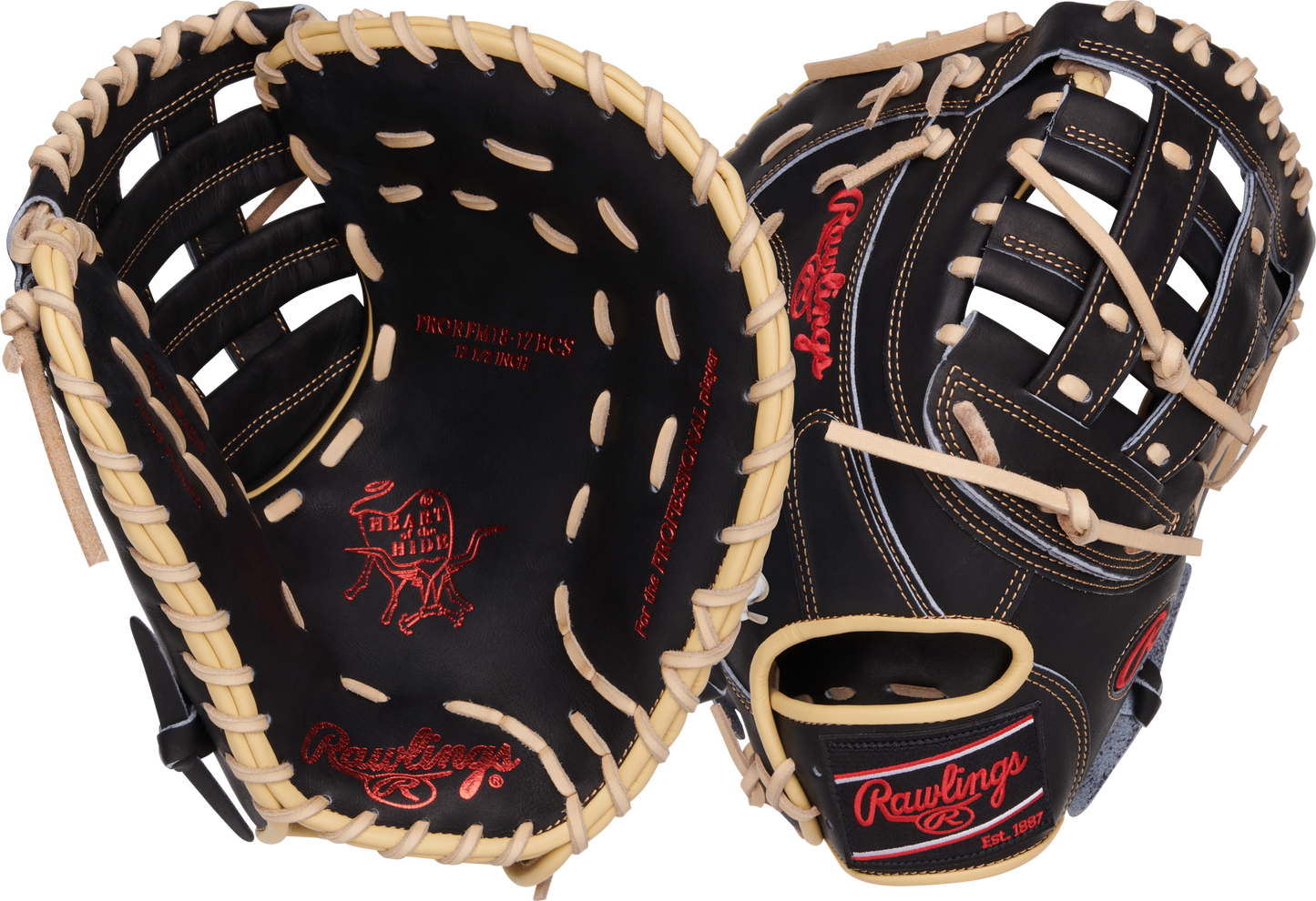 Rawlings Heart of the Hide PRORFM18-17BCS 1st Base Mitt - 12.5